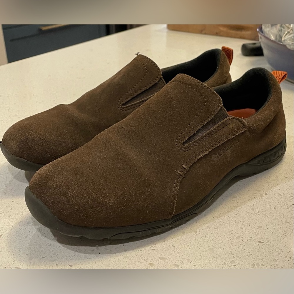 Columbia Suede Slip-ons. Size 6 big boys